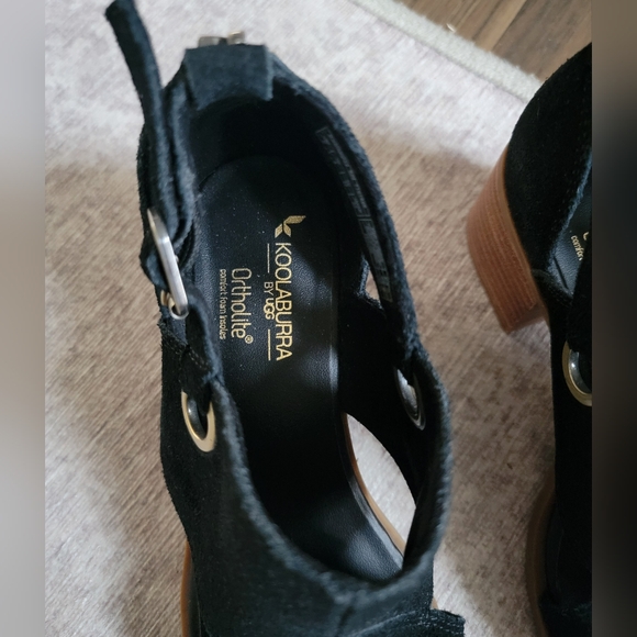 🖤 KOOLABURRA BY UGG HEELED SANDALS WITH BUCKLE OPEN TOED - Picture 5 of 9